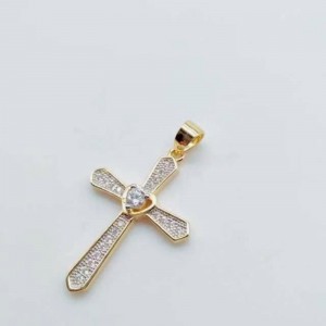 Dây chuyền hỏa táng 925 sterling bạc bộ nhớ khối zirconia chéo mặt dây chuyền hỏa táng vòng cổ cho tro