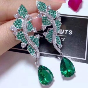 925 STERLING BẠC TỔNG HỢP TỔNG HỢP TUYỆT VỜI CÔNG CỤ LỚN ZIRCONIA PHỤ NỮ