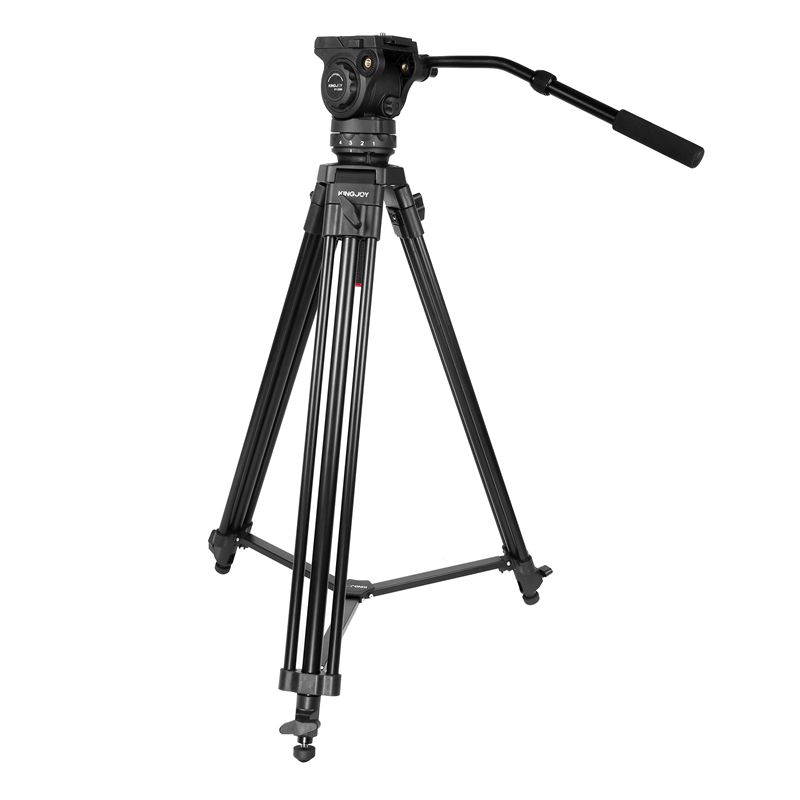 KINGJOY 3 phần chân máy video chuyên nghiệp hạng nặng VT-2100L với đầu giảm xóc chất lỏng VT-3550 cho máy quay