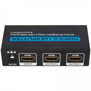 V2.0 HDMI 1x2 Splitter Hỗ trợ 3D Ultra HD 4Kx2K @ 60Hz HDCP2.2