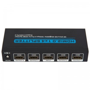 V2.0 HDMI 1x4 Splitter Hỗ trợ 3D Ultra HD 4Kx2K @ 60Hz HDCP2.2