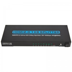 V2.0 HDMI 1x8 Splitter Hỗ trợ 3D Ultra HD 4Kx2K @ 60Hz HDCP2.2