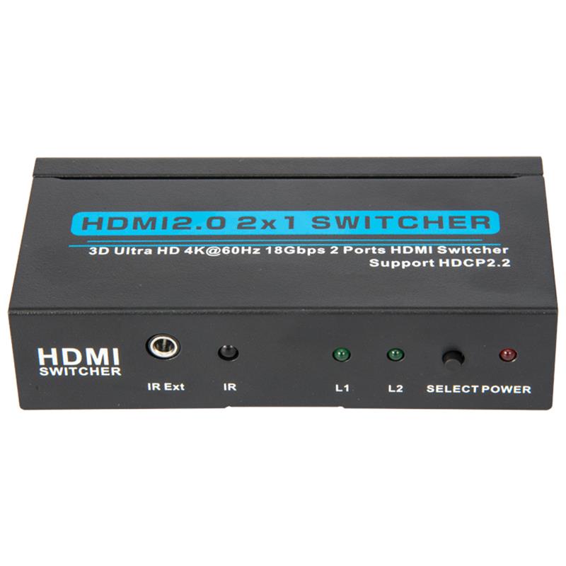 Bộ chuyển đổi HDMI V21 HDMI 2x1 Hỗ trợ 3D Ultra HD 4Kx2K @ 60Hz HDCP2.2