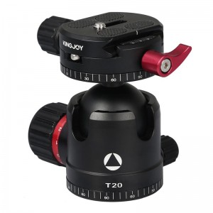 Đầu bóng có cấu hình thấp Kingjoy T20 với tấm phát hành nhanh toàn cảnh