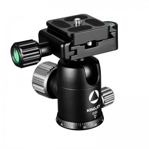 KINGJOY G00 thiết kế mới Đầu bóng xoay 360 độ với tấm phát hành nhanh arca swiss