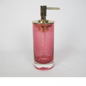 Sọc khắc tròn với bộ phụ kiện phòng tắm kính màu