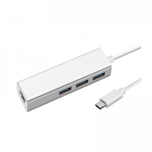 USB loại C sang LAN (1000M) + Bộ điều hợp trung tâm USB 3.0x3