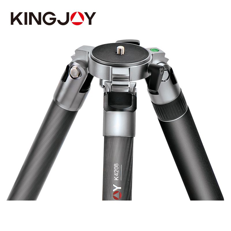 Kingjoy K4008 lề cao Chuyên nghiệp Loại kết hợp Nhôm Tải trọng nặng Máy quay video Chân máy