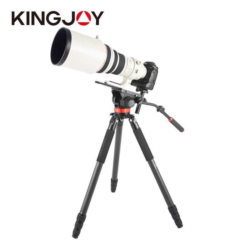 Kingjoy K6208 Video bằng sợi carbon và chân máy ảnh