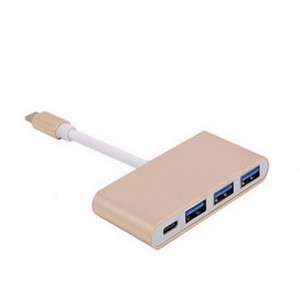 Bộ chuyển đổi Hub loại 4 trong 1 sang USB 3.0x3 + Loại C