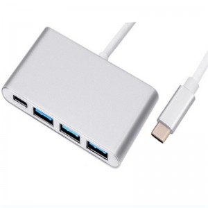 Bộ chuyển đổi Hub loại 4 trong 1 sang USB 3.0x3 + Loại C