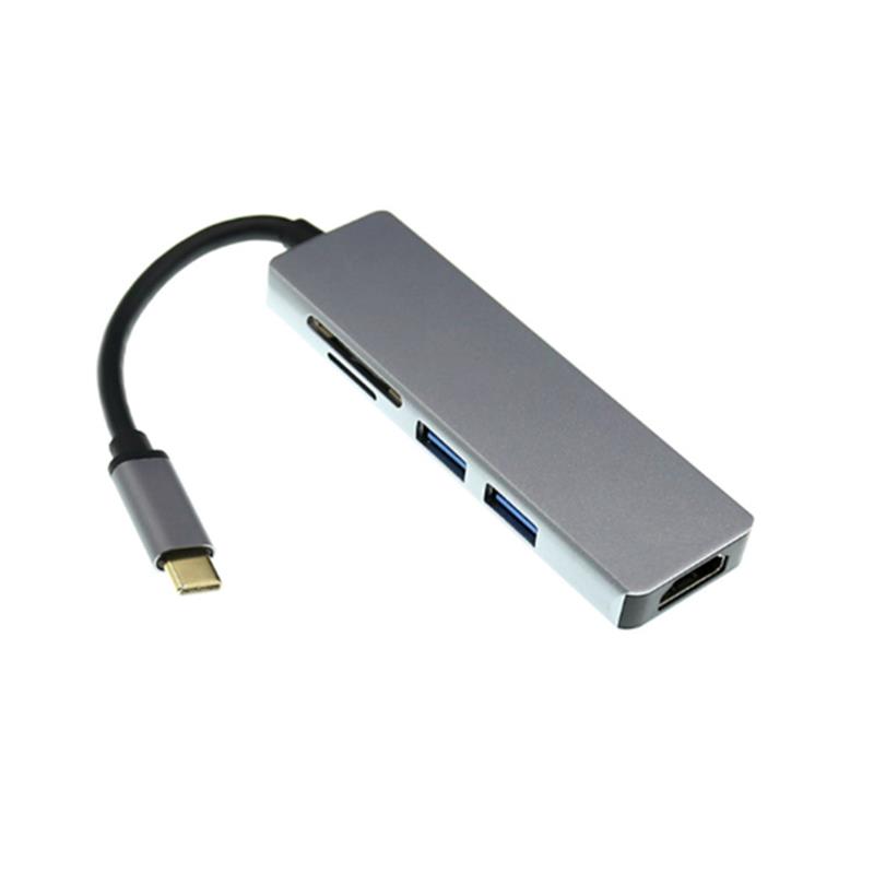 USB Type C To HDMI + 2 x USB 3.0 + Đầu đọc thẻ SD