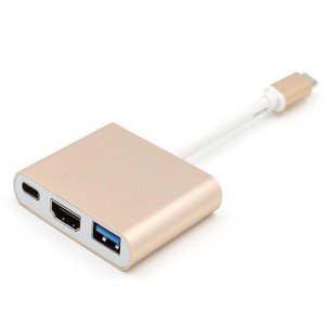 Bộ chuyển đổi USB loại C sang HDMI + USB 3.0 + Loại C Hub