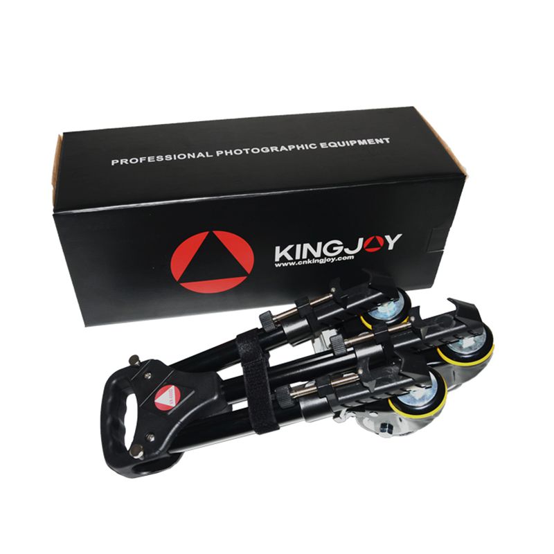 Kingjoy chuyên nghiệp Nhiệm vụ nặng nề ba bánh video chân máy trượt dolly VX-600 phụ kiện chân máy khác