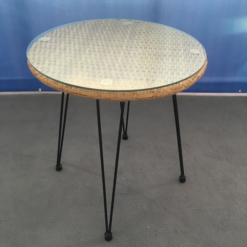 Bộ ghế sofa bằng thép & Wicker 3 cái