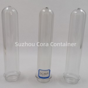 27mm 65g Kích thước cổ32mm Plasitc Pet Preform cho nước giải khát dầu