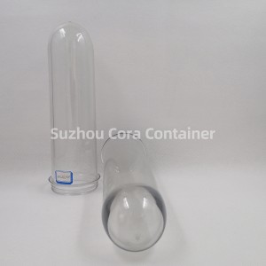 65mm 275g Kích thước cổ 72mm Plasitc Pet Preform cho nước giải khát dầu