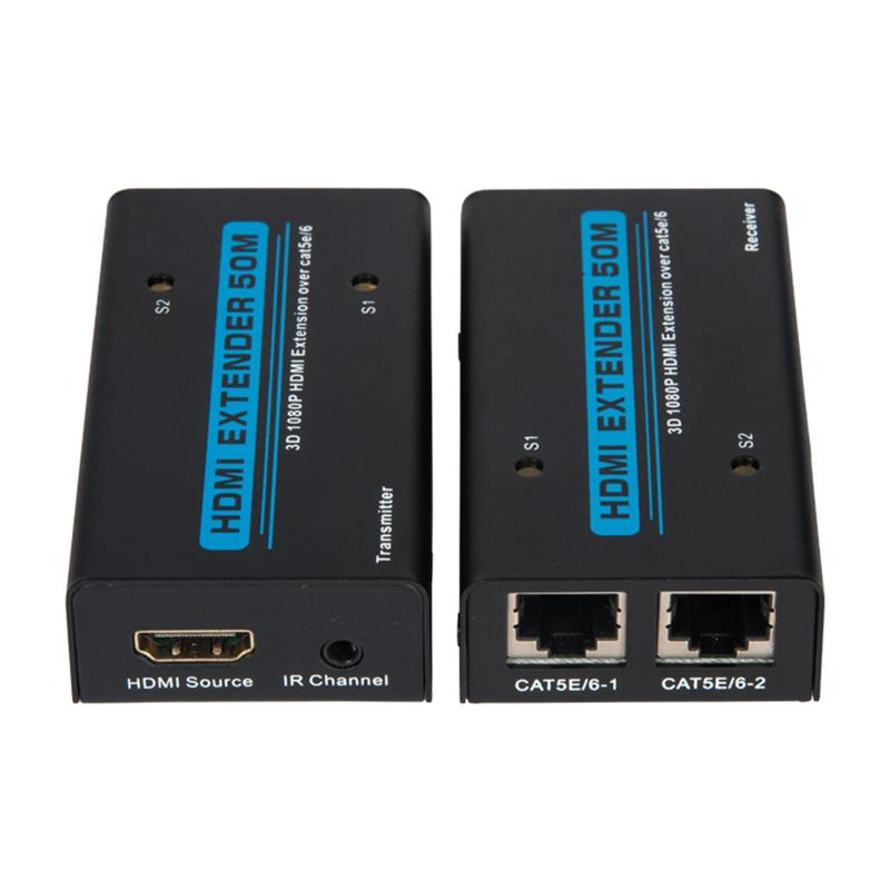 V1.3 HDMI Extender 50m trên Dual cat5e \/ 6 cáp Hỗ trợ Full HD 1080P