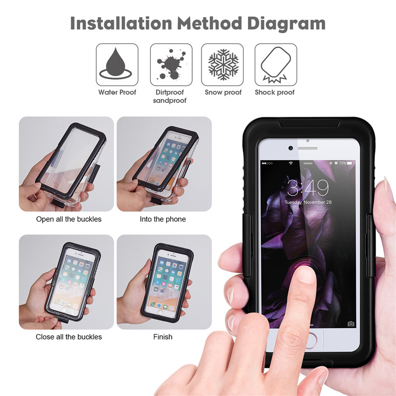 Một trường hợp chứng minh sức sống mới, iPhone cộng với ô chống tuyết là hợp nhất chống nước 8 cộng với chữ đen