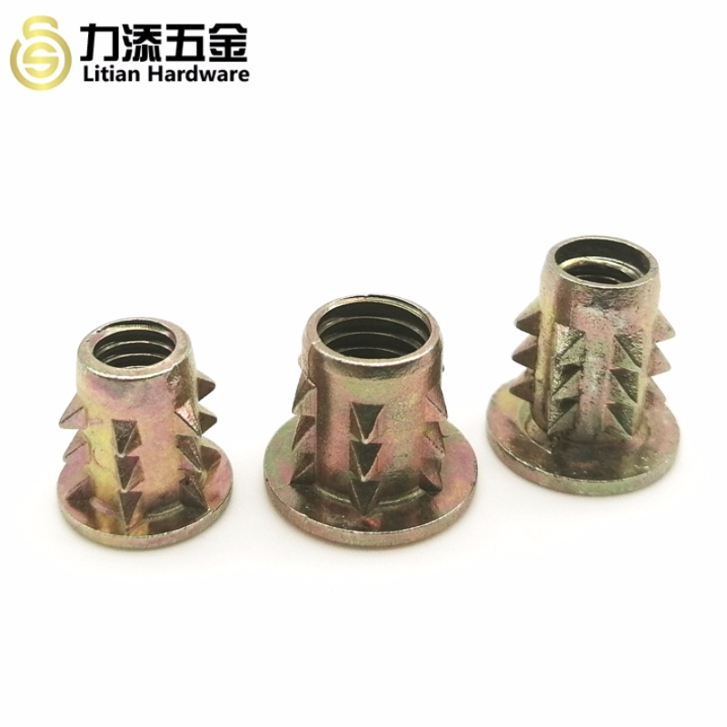 Tùy chỉnh kích cỡ khác nhau hợp kim kẽm gai chèn hạt cho đồ nội thất