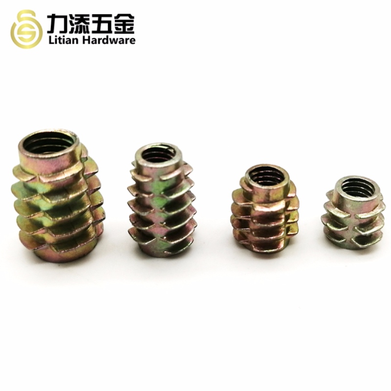 Hợp kim kẽm tùy chỉnh kích thước khác nhau chèn hạt gỗ cho đồ nội thất