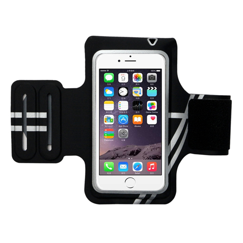 Xám Lycra Sport Armband với TPU chống thấm nước