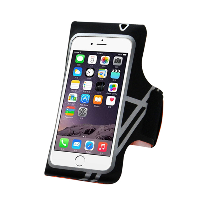Xám Lycra Sport Armband với TPU chống thấm nước