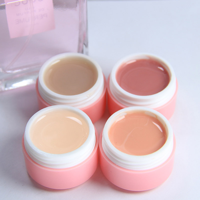 kamayi 8ml ngụy trang uv builder gel nghệ thuật móng tay mỏng nude thạch gel ngâm ngâm uv rõ ràng xây dựng gel 20 màu