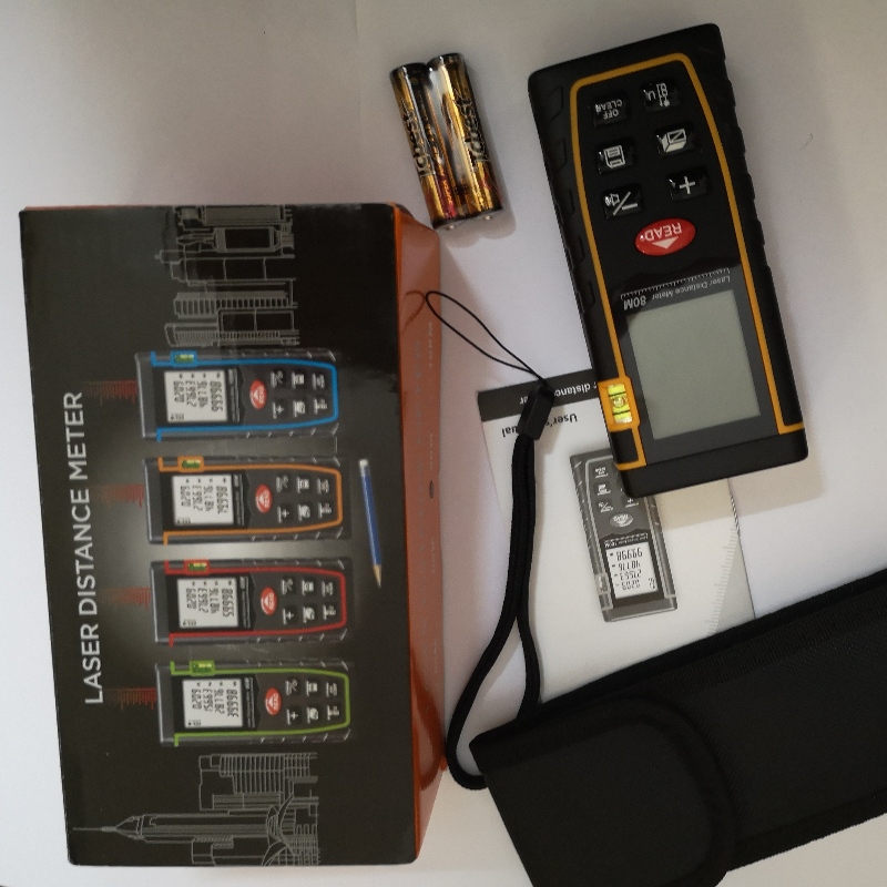 Máy đo khoảng cách laser kỹ thuật số 40Meter 60M 80M và 100 mét