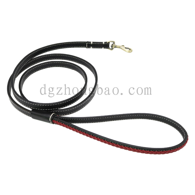 Dây xích thú cưng bằng da màu đen độc đáo cho chó