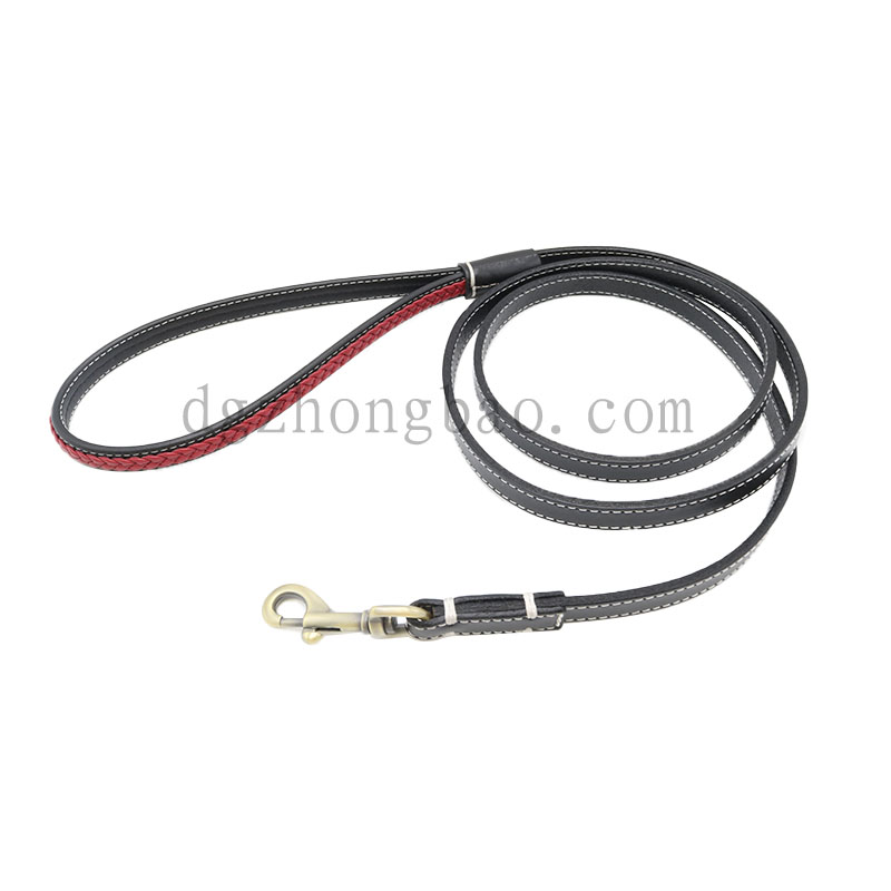 Dây xích thú cưng bằng da màu đen độc đáo cho chó