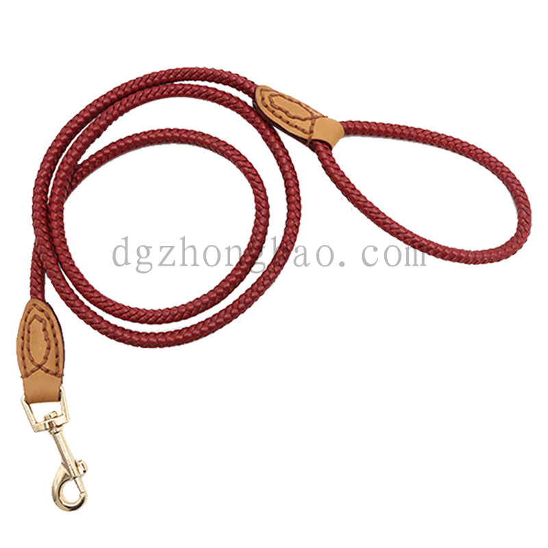 Sợi nhỏ màu đỏ độc đáo với dây xích thú cưng bện cho chó