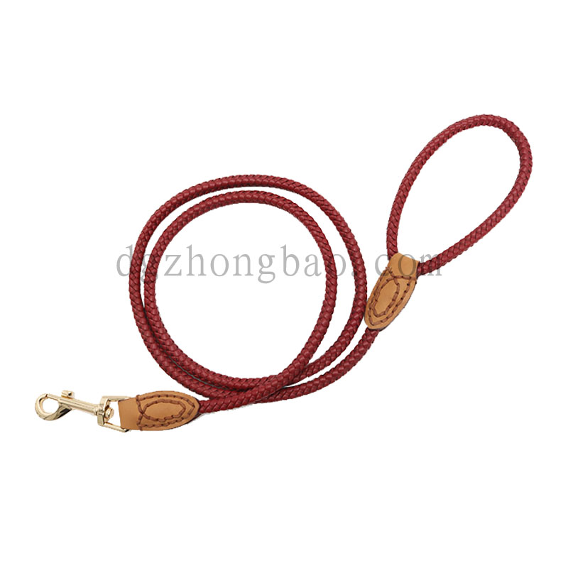 Sợi nhỏ màu đỏ độc đáo với dây xích thú cưng bện cho chó