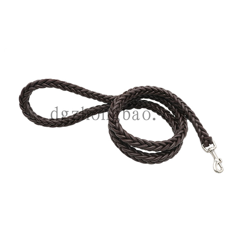 Dây xích bằng da màu nâu sẫm