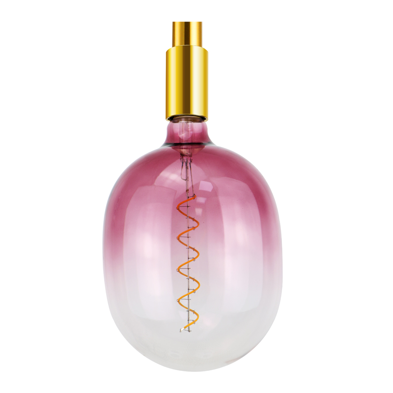 T180 EGG Màu xanh Dốc đẹp và hình dạng dẫn tới bóng đèn hình xoắn ốc.