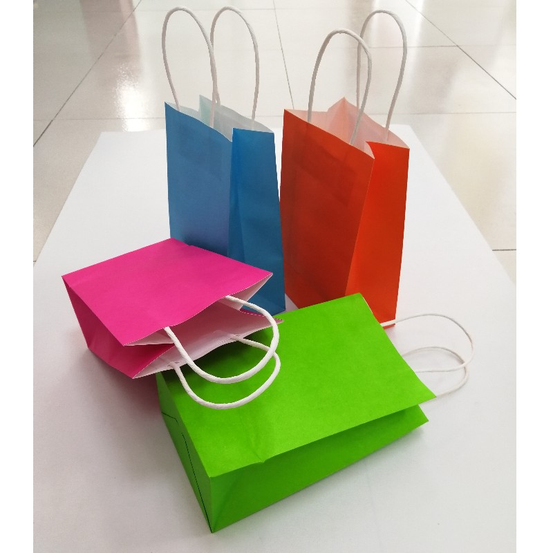 ngạc nhiên bản sao Logo Máy in tạp hóa Màn hình cho đồ chơi Craft Brown Kras Giấy Shopping bag với Handle