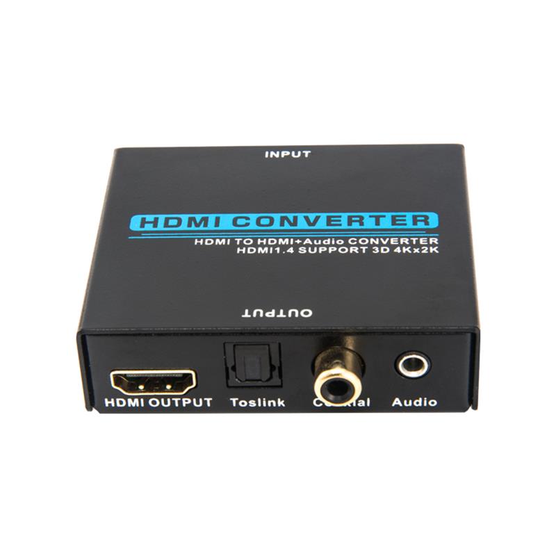 V1.4 Bộ trích xuất âm thanh HDMI sang HDMI + Bộ chuyển đổi âm thanh Hỗ trợ 3D Ultra HD 4Kx2K @ 30Hz