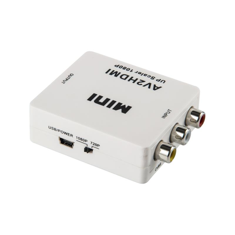 Thu nhỏ AVA/RCA/CVBS to HDMI Converter Upcaler 720p/1080p