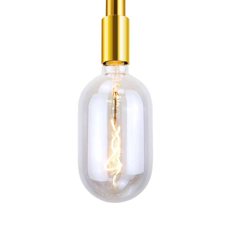 Tank Gradient màu hồng chai trang trí bóng đèn dây tóc xoắn ốc