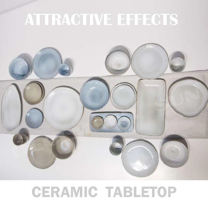 Lớn tác phẩm đá, bộ bàn làm việc gốm