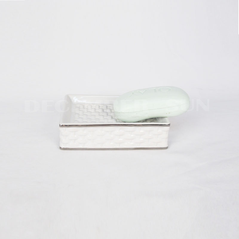 2020 Giá tốt nhất bằng sứ trắng đan phòng tắm đặt phụ kiện