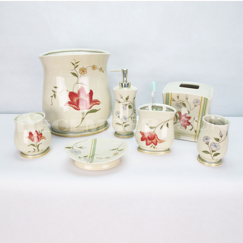 Thiết kế đẹp khách sạn phòng tắm bằng gốm đặt phụ kiện