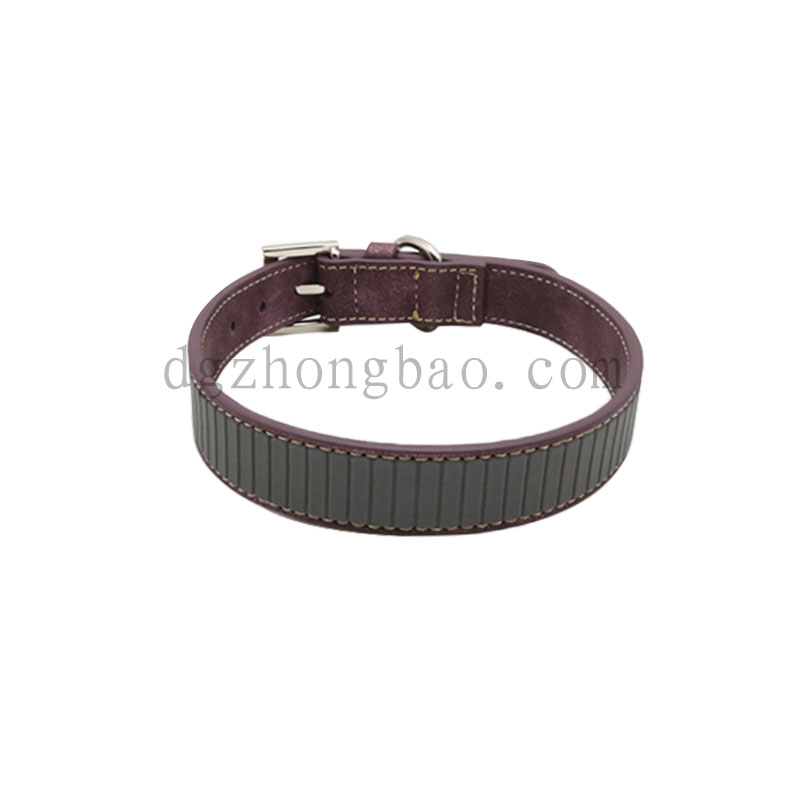 Pearl Powder PU Leather Pet Cổ áo