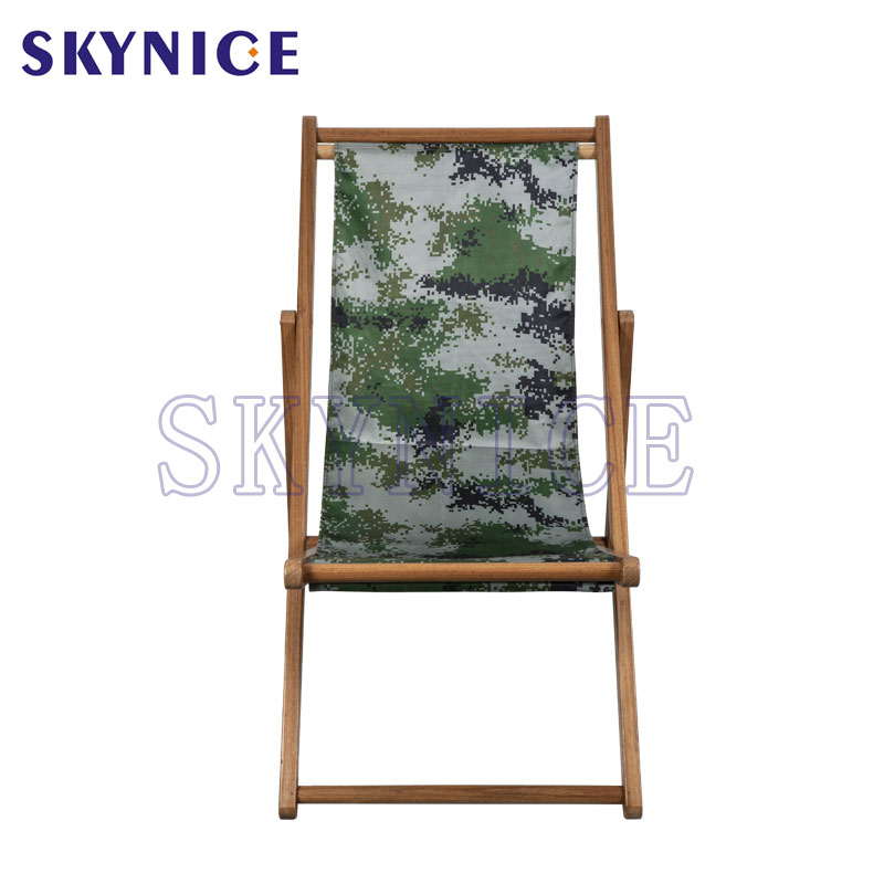 Nhà máy Hot Sale Wooden Canvas Mong Mong chiếc ghế bờ biển.