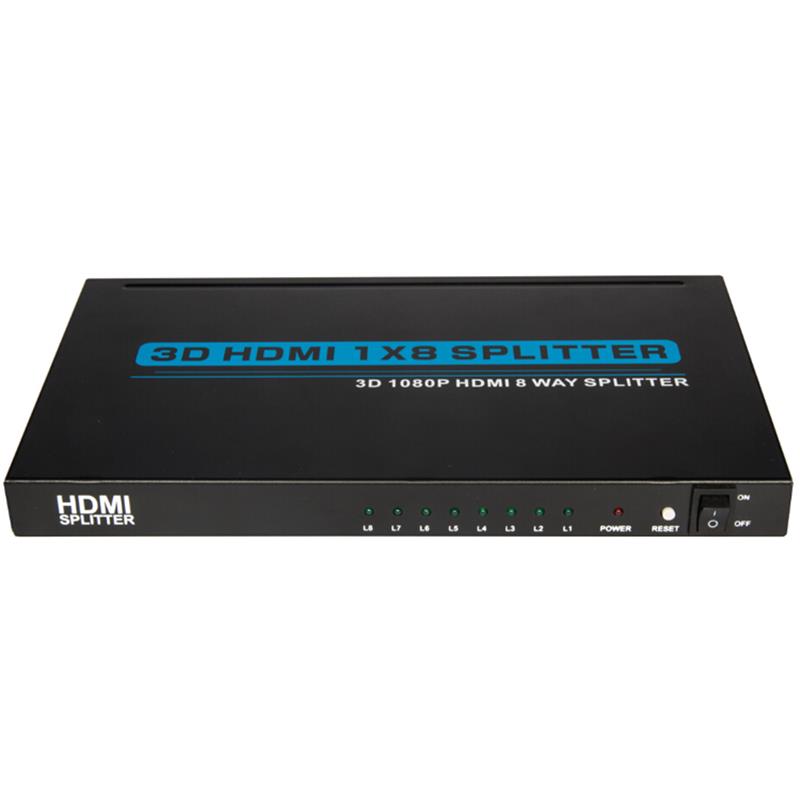 8- Ports (HDMI 1x8 Splicer hỗ trợ 3D) Full HD 1080P