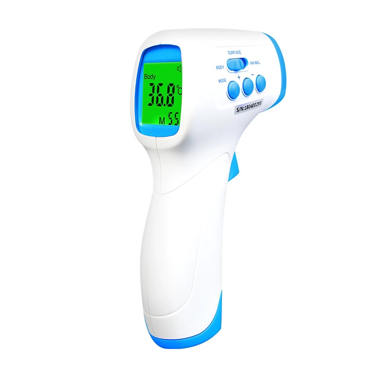 Máy đo nhiệt độ hồng ngoại kỹ thuật số cho trẻ em LCD Loại súng không tiếp xúc IR Trán kiểm tra nhiệt độ bề mặt cơ thể
