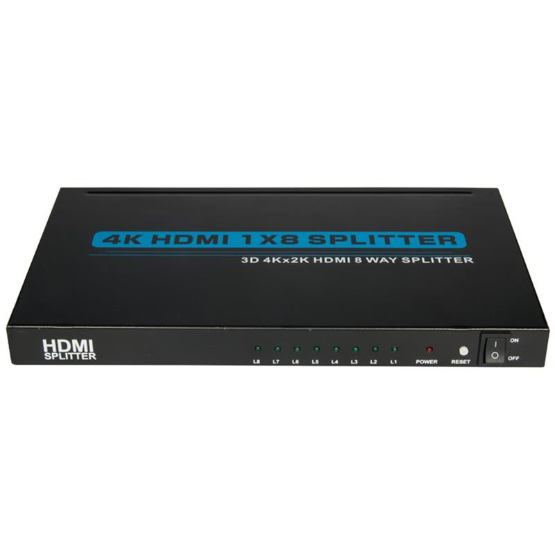 4K 8 Cổng HDMI 1x8 Splitter Hỗ trợ 3D Ultra HD 4Kx2K \/ 30Hz