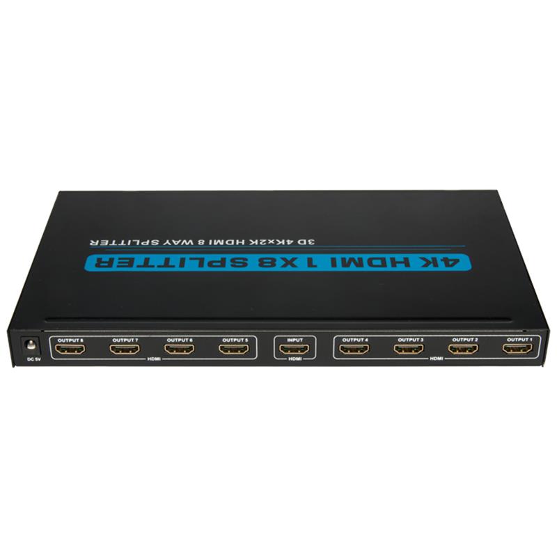 4K 8 Cổng HDMI 1x8 Splitter Hỗ trợ 3D Ultra HD 4Kx2K \/ 30Hz