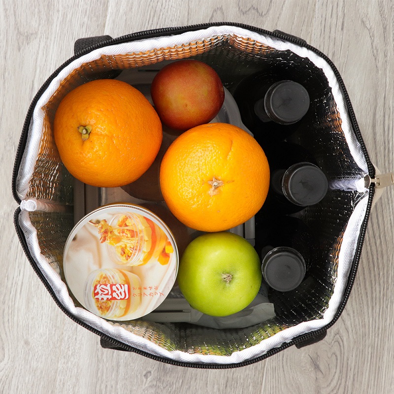 SGC22 Thực phẩm cách nhiệt giá rẻ Giao hàng thực phẩm Túi làm mát bằng nhiệt Túi tote Túi vải cotton lớn