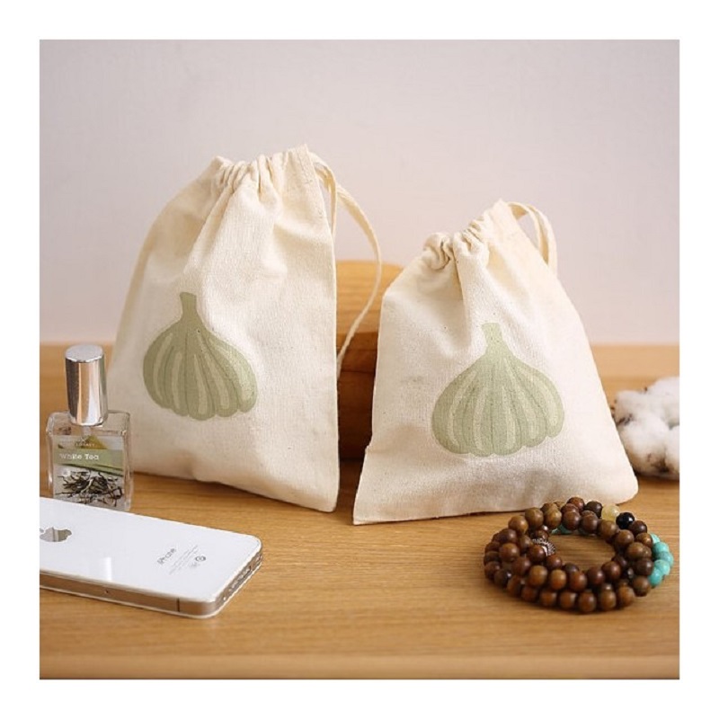 Túi đựng đồ trang sức biểu tượng tùy chỉnh của SGS41 Túi dây rút cotton Túi quà tặng nhỏ cho tiệc cưới